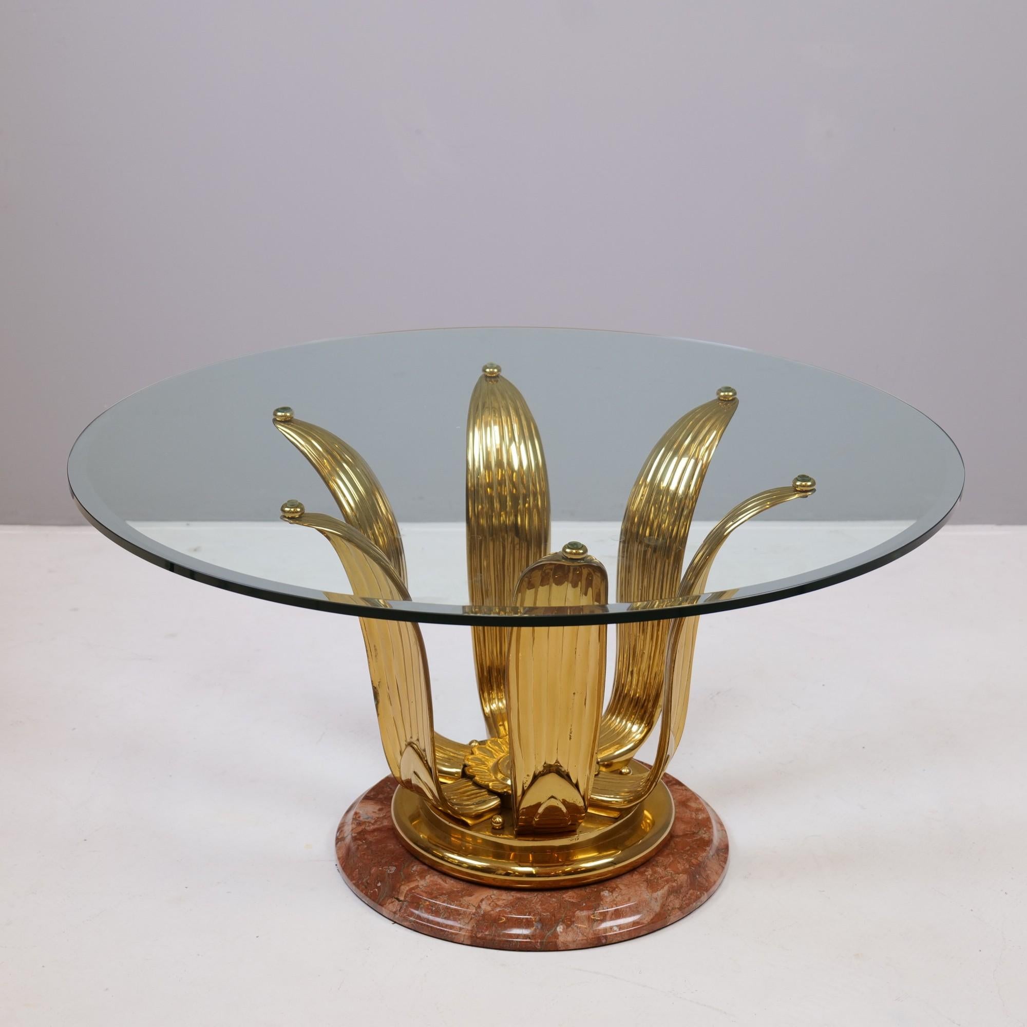 Vintage Regency Hollywood Coffee Table in Art Deco Style at 1stDibs