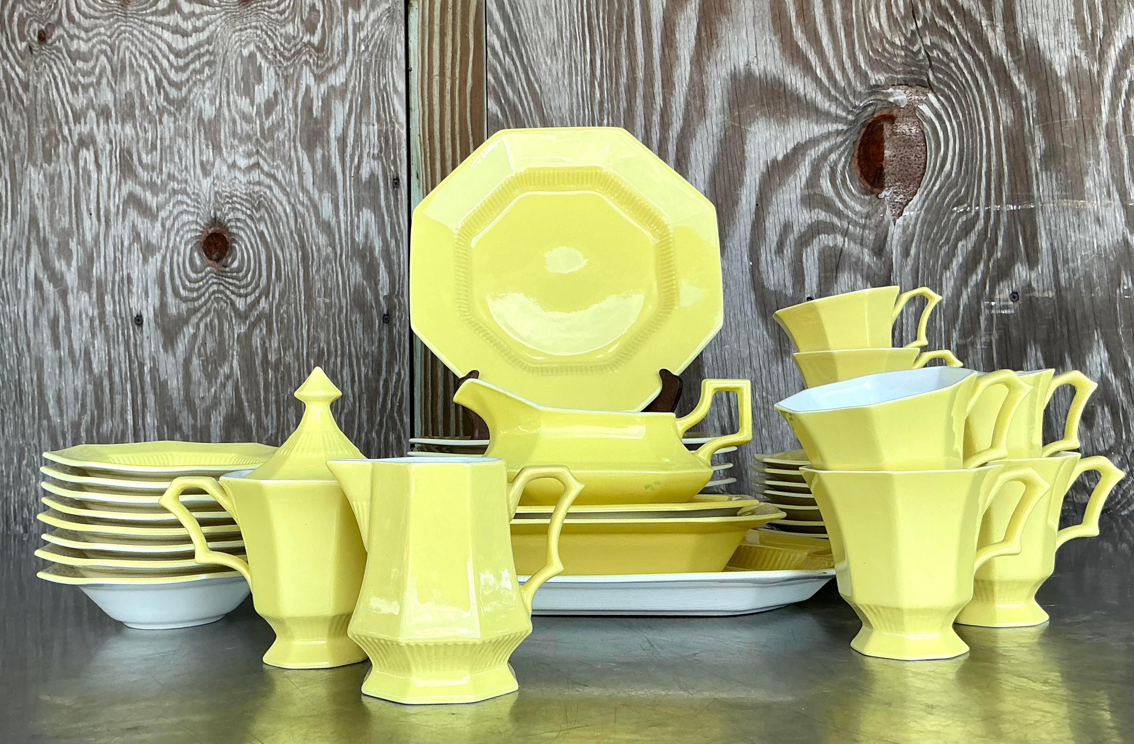 American Vintage Regency Independence Ironstone Set of China - Set of 46 For Sale