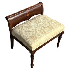 Vintage Regency Inlay Bench