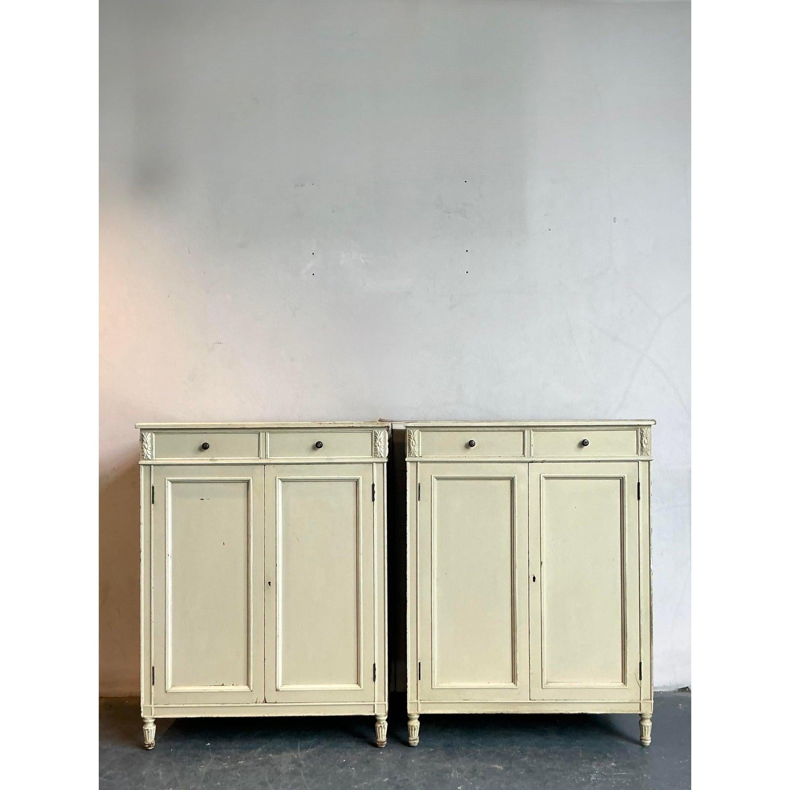 American Vintage Regency Irving and Casson Davenport Cabinets - A Pair For Sale
