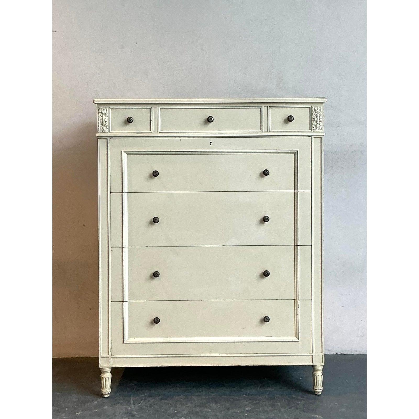 American Vintage Regency Irving and Casson Davenport Chest of Drawers For Sale