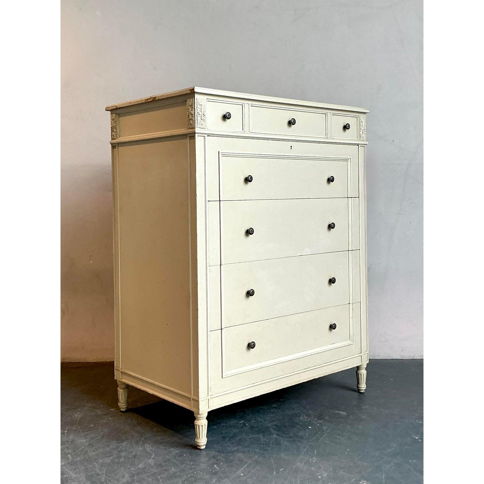 20th Century Vintage Regency Irving and Casson Davenport Chest of Drawers For Sale