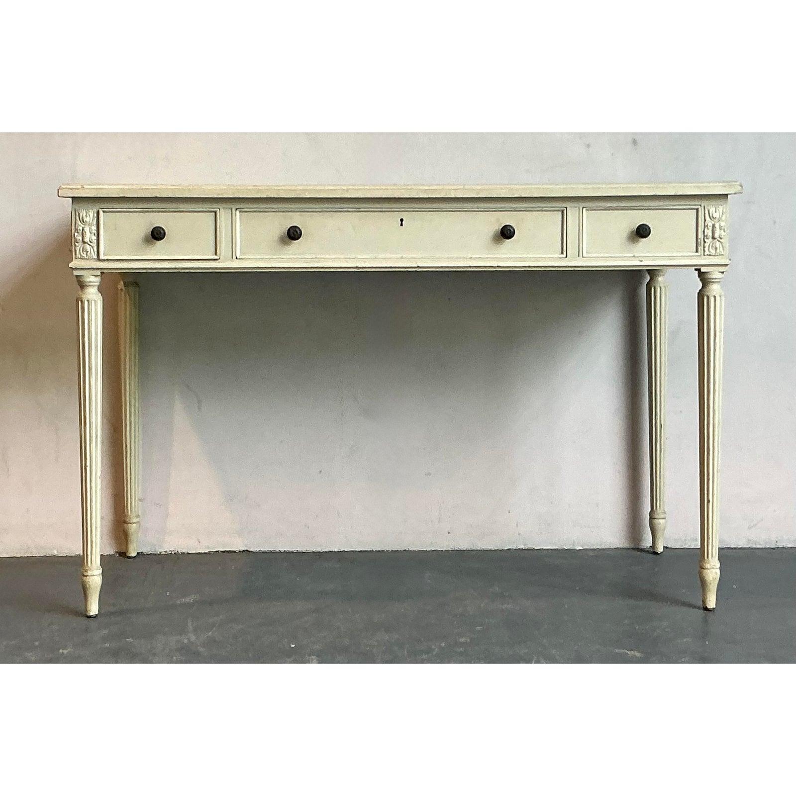 20th Century Vintage Regency Irving and Casson Davenport Writing Desk For Sale