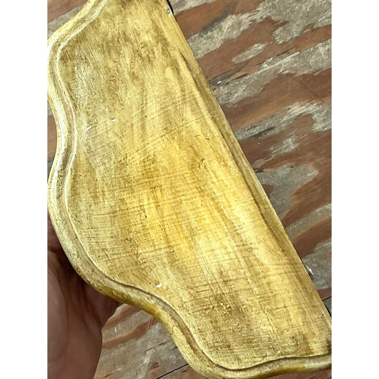 Vintage Regency Italian Hand Carved Brackets. - A Pair im Zustand „Gut“ im Angebot in West Palm Beach, FL