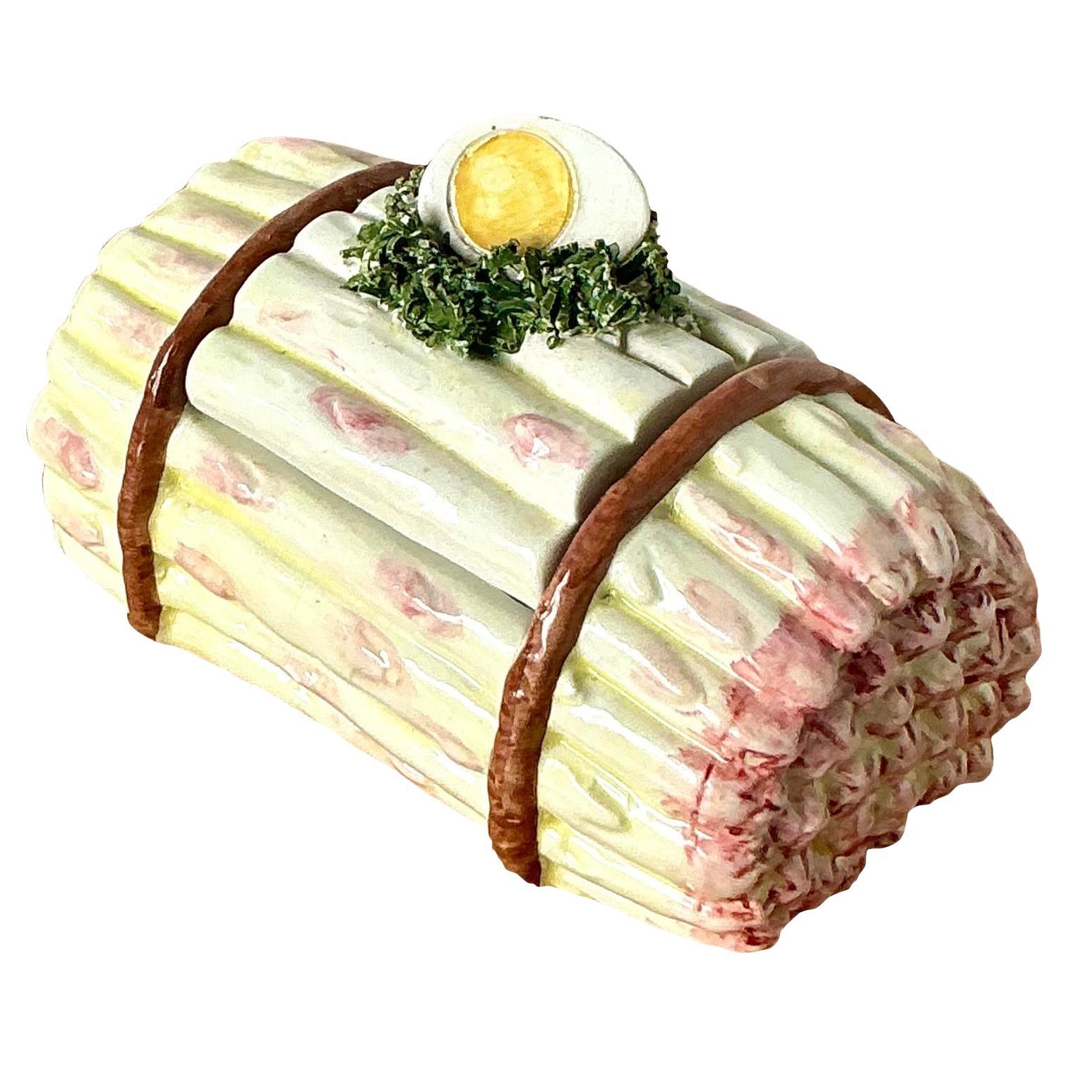 Ciotola per asparagi con coperchio in stile Regency italiano d
epoca in vendita