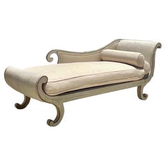 Antique Regency Italian Patina “Contessa” Chaise