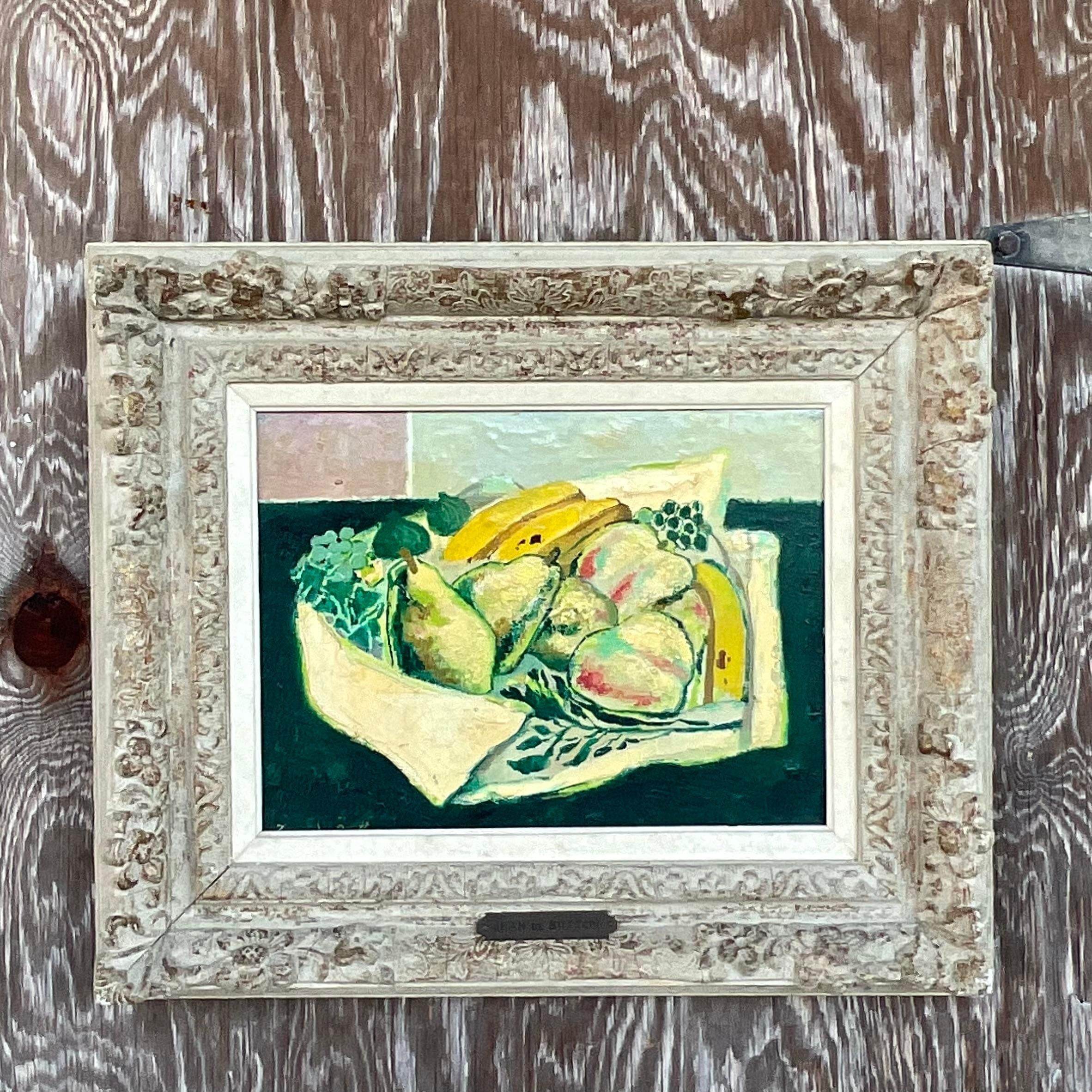 20ième siècle Nature morte sur toile de Jean De Bottom, d'époque Régence en vente