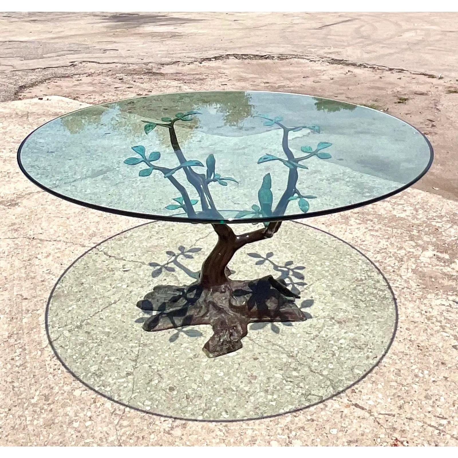 Vintage Regency LaBarge Bronze Dining Table 5