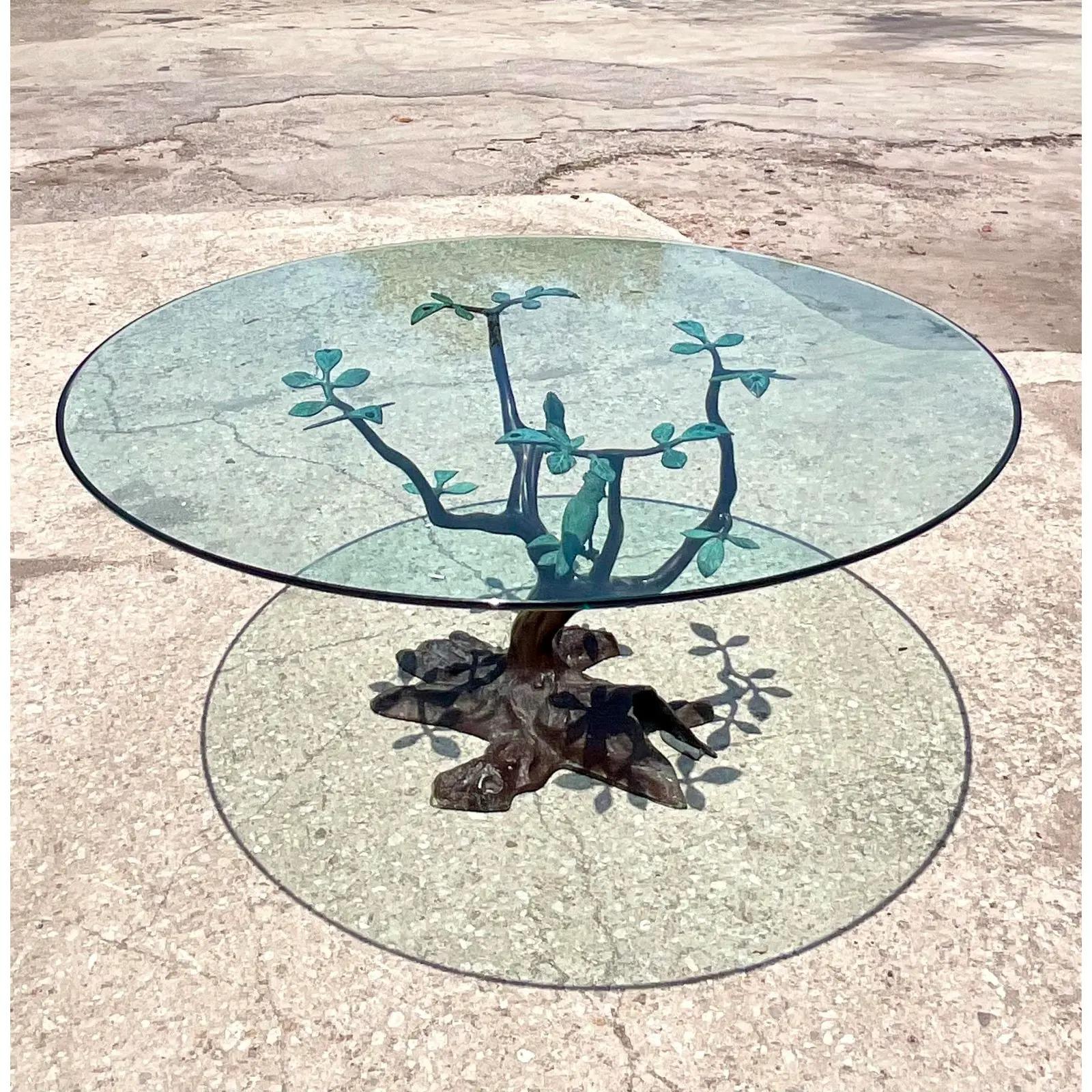North American Vintage Regency LaBarge Bronze Dining Table