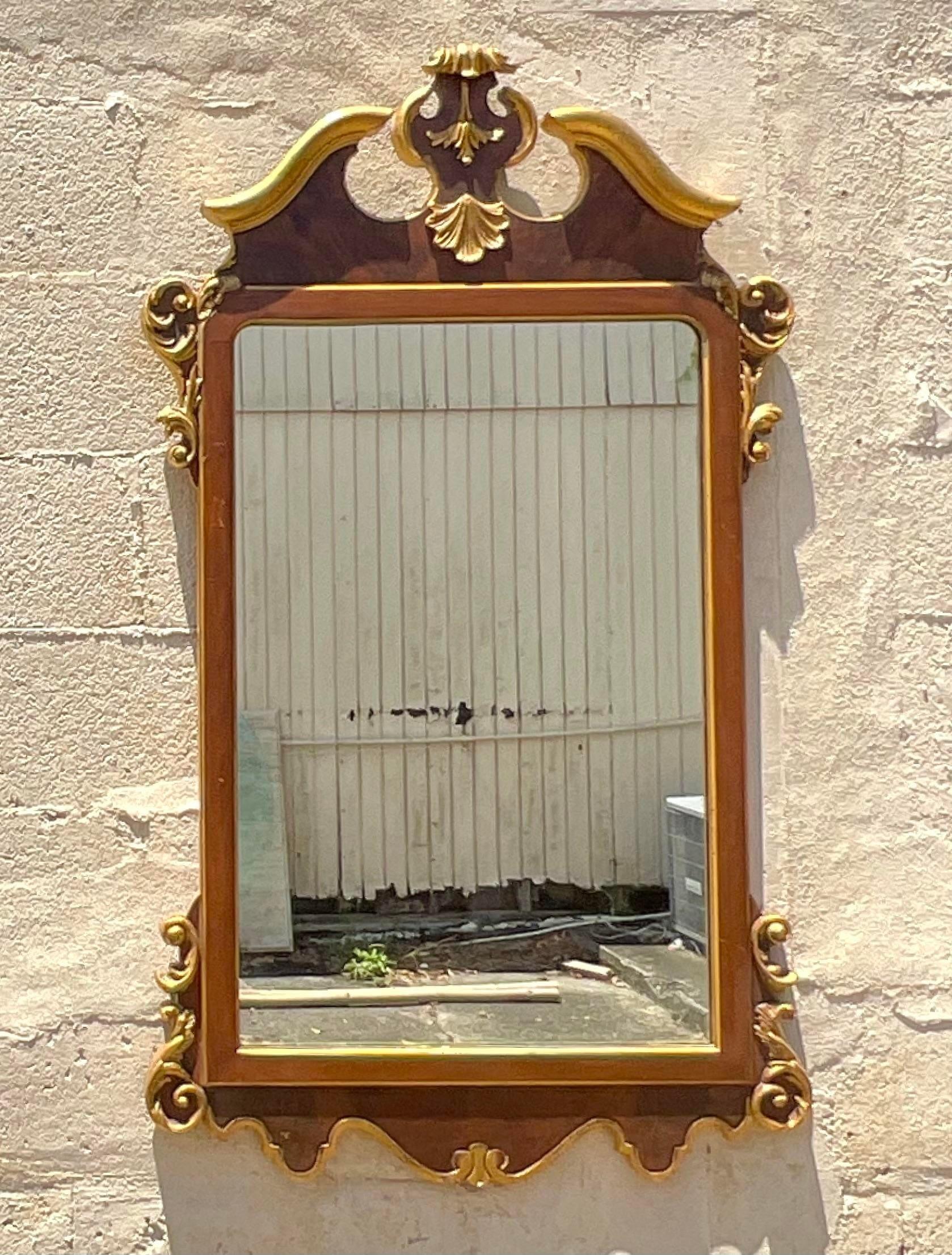 Specchio dorato d'epoca Regency Labarge in vendita 1