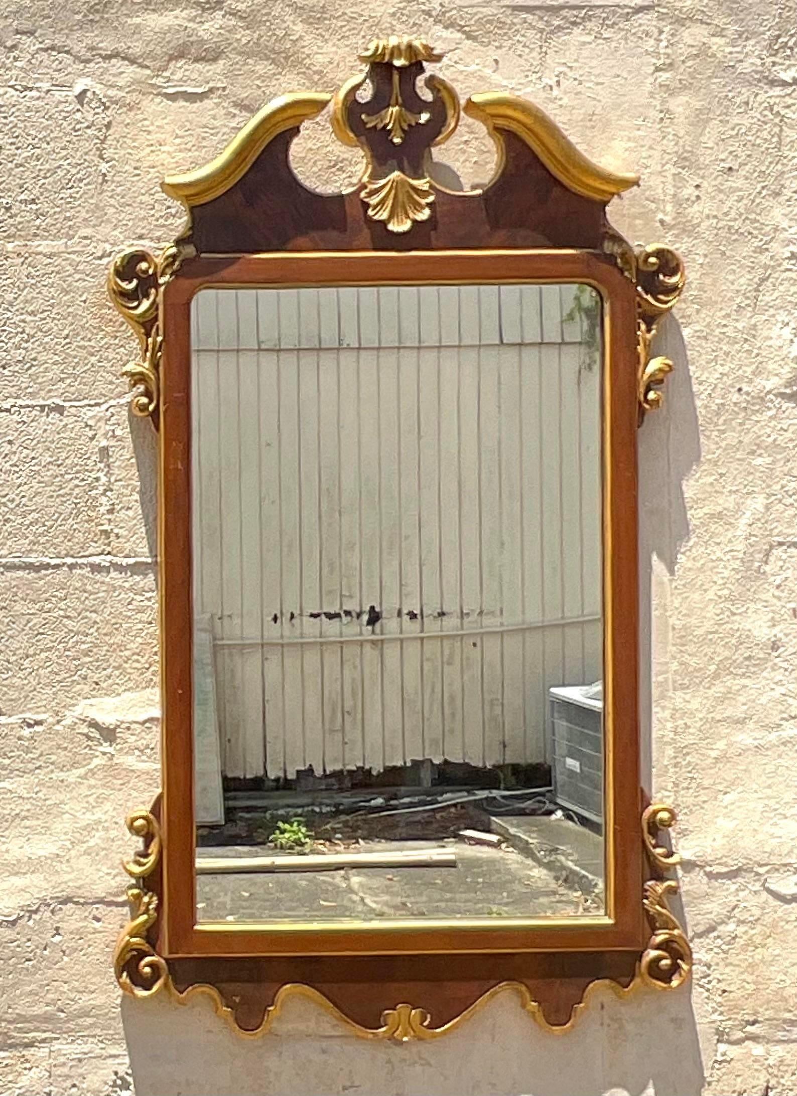 Specchio dorato d'epoca Regency Labarge in vendita 2
