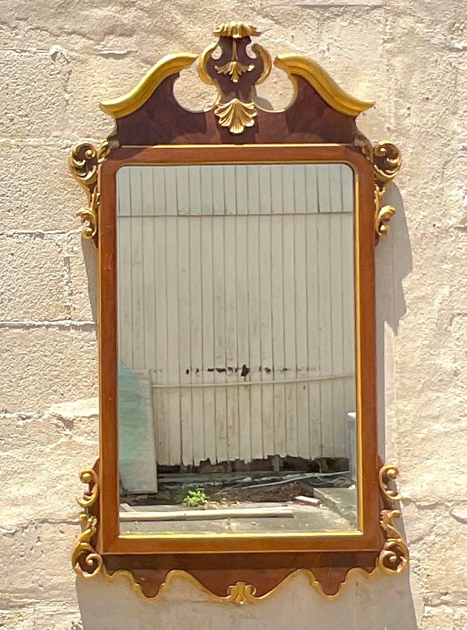 Specchio dorato d'epoca Regency Labarge in vendita 3
