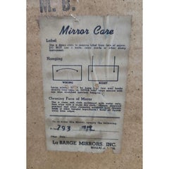 Vintage Regency LaBarge Two Tone Mirror