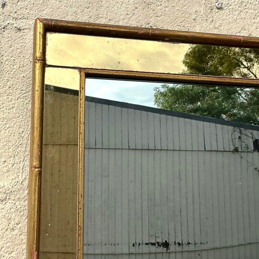 Specchio d'epoca Regency LaBarge bicolore in vendita 1