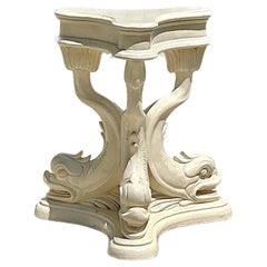 Pedestal de Mesa Delfín Vintage Regency Lacado
