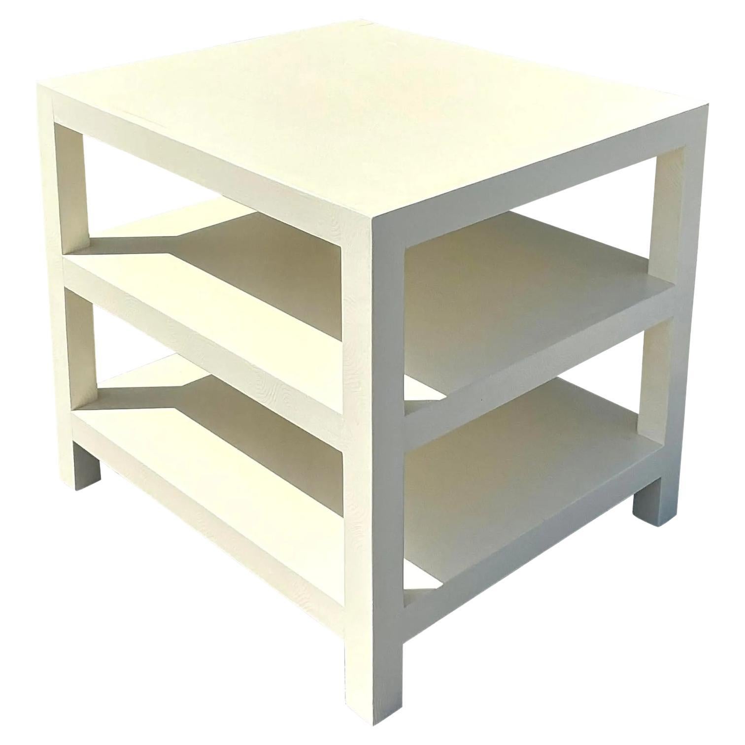Mesa Auxiliar Apilable Lacada Vintage Regency