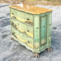Vintage Regency Lane Hand Painted Turtle Chest