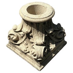 Vintage Regency Große korinthische Säule Pedestal