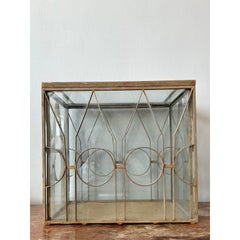 Vintage Regency Large Wrought Iron Terrarium