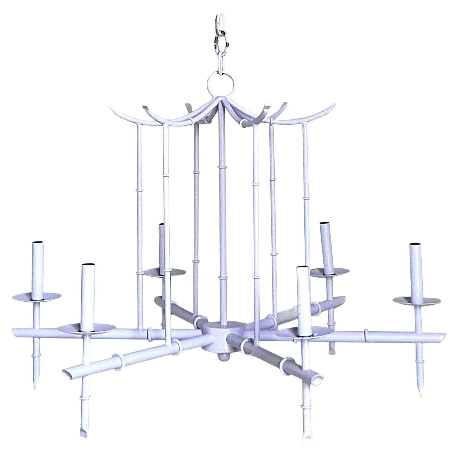 Lampadario a pagoda vintage Regency Lavender in vendita