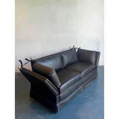 Vintage Regency Leather Knole Sofa After Maison Jansen