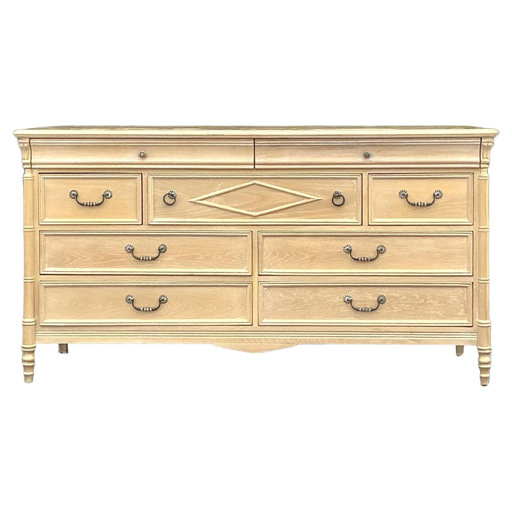 Vintage Regency Lexington Diamond Dresser