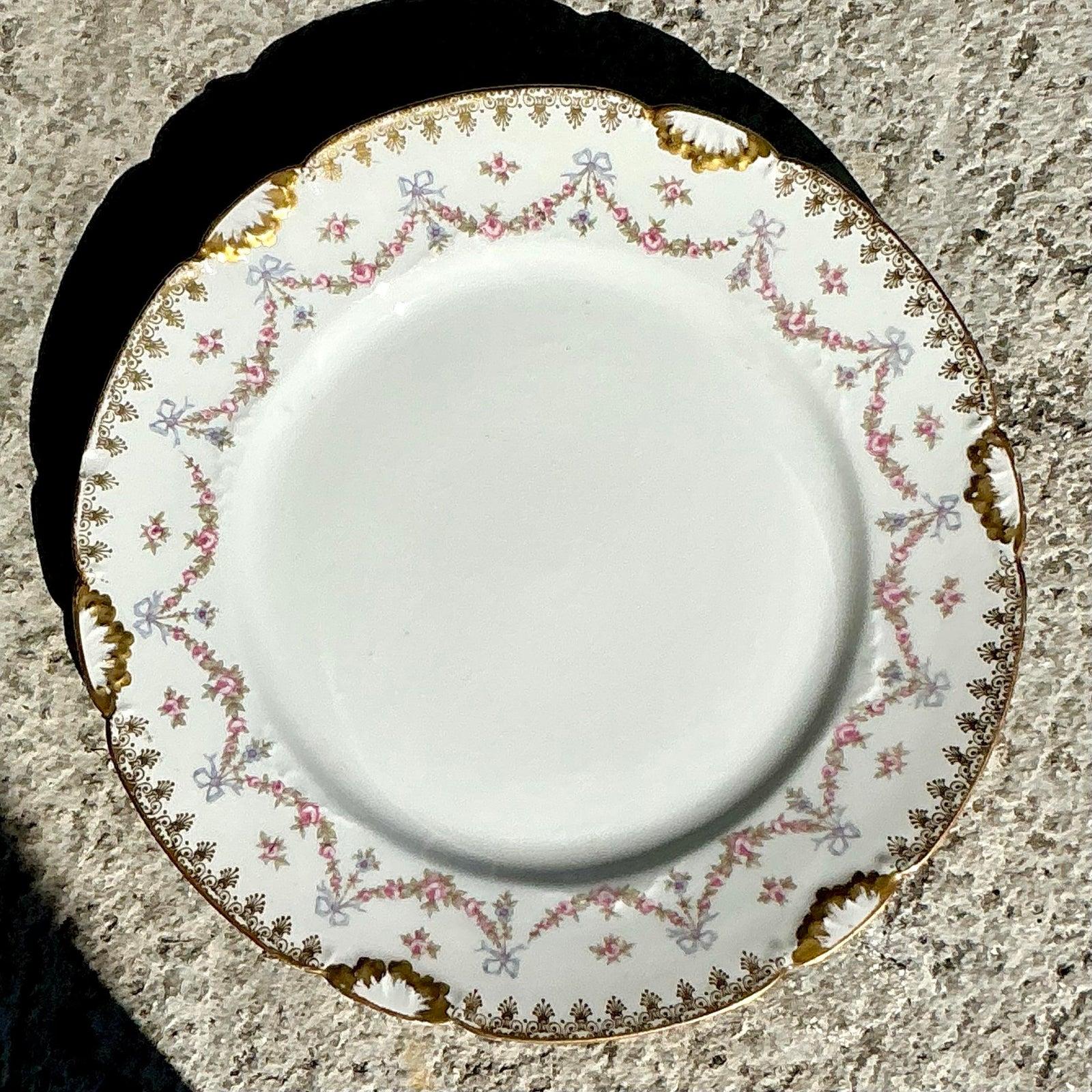 Vajilla Vintage Regency Limoges Swag - Lote de 30 Porcelana en venta