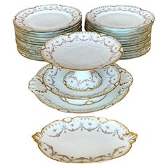 Vintage Regency Limoges Swag China - Set of 30