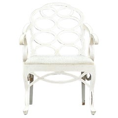 Vintage Regency Loop Chair After Frances Elkins