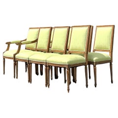 Vintage Regency Louis XVI Style Dining Chairs - Set of 8