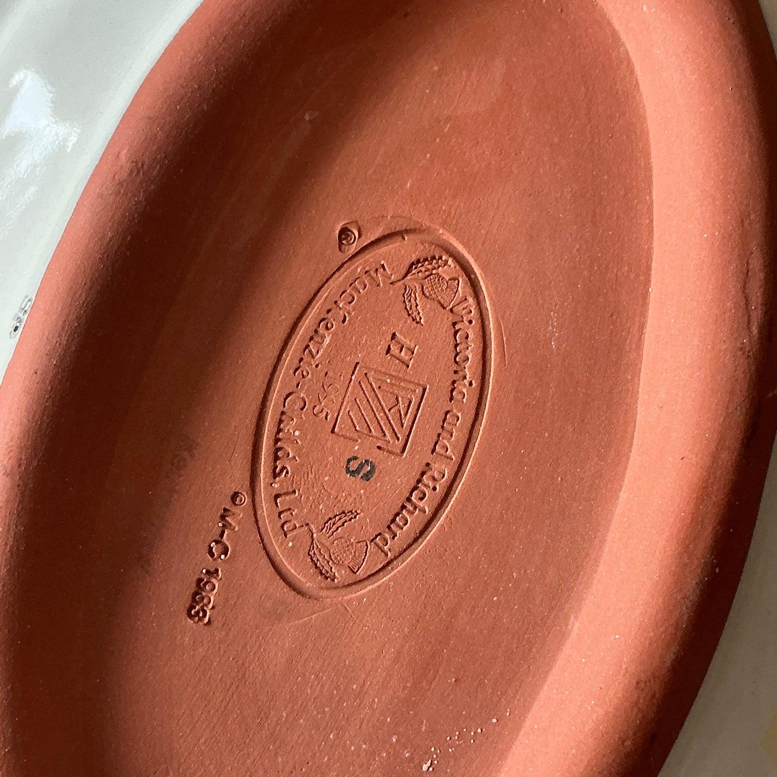 Américain Plateau à volants en céramique émaillée Mackenzie Childs Vintage Regency en vente