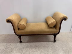 Vintage regency mahogany Bench