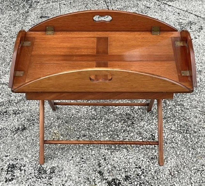 Vintage Regency Mahogany Butlers Tray Coffee Table 1