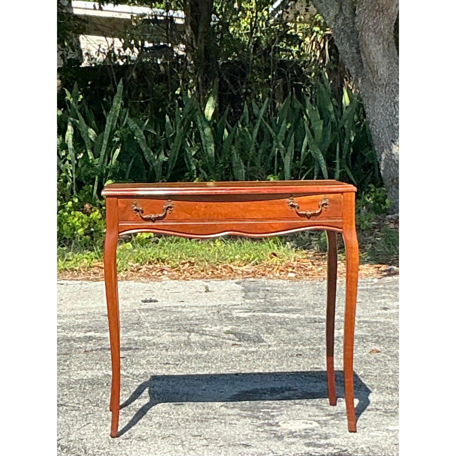 Britannique Vanité Vintage Regency en acajou en vente