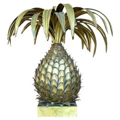 Lampe de table ananas vintage de la Maison Jansen style Régence