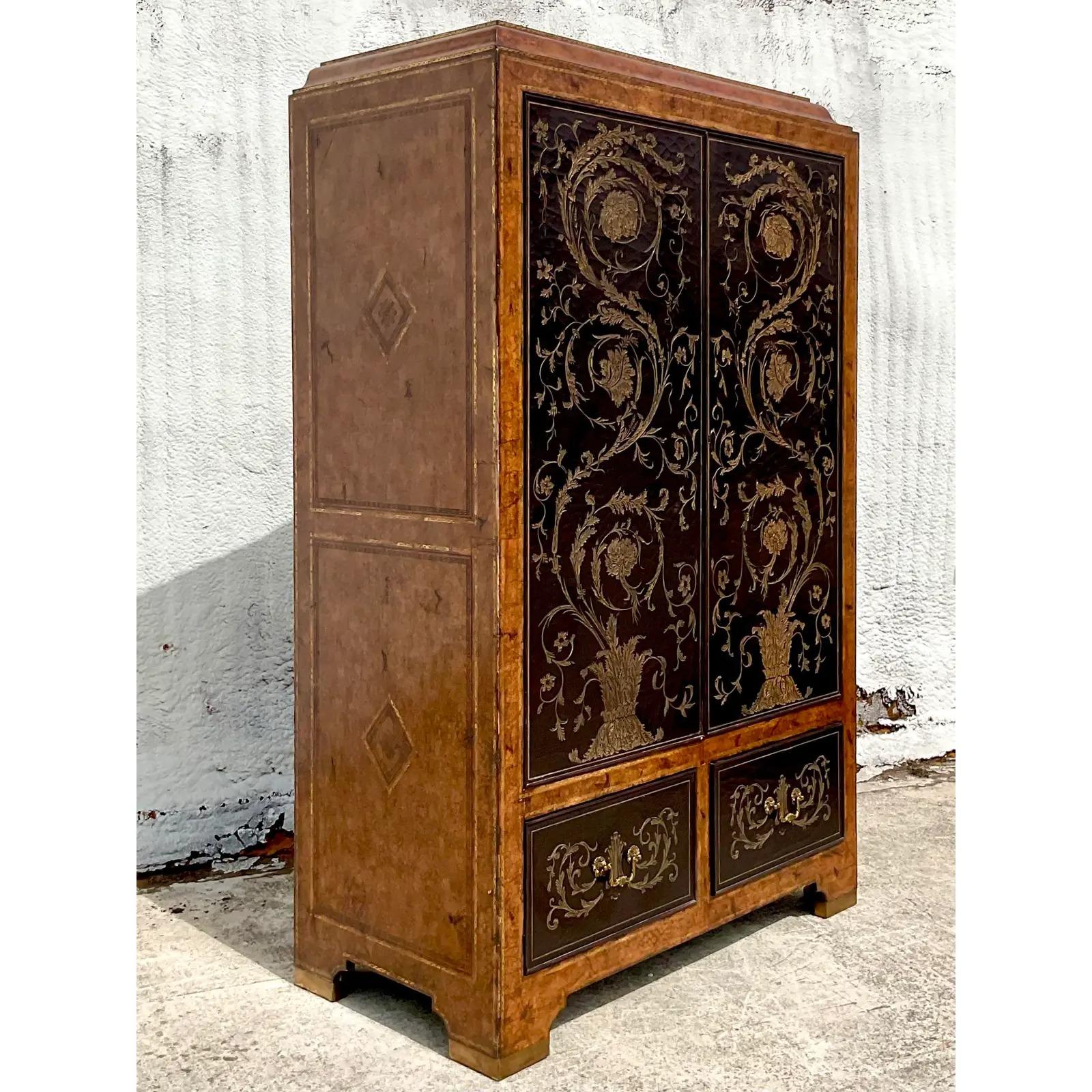 Philippine Vintage Regency Maitland Smith Armoire