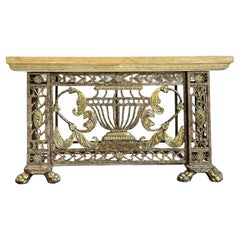 Consola dorada Vintage Regency Maitland Smith