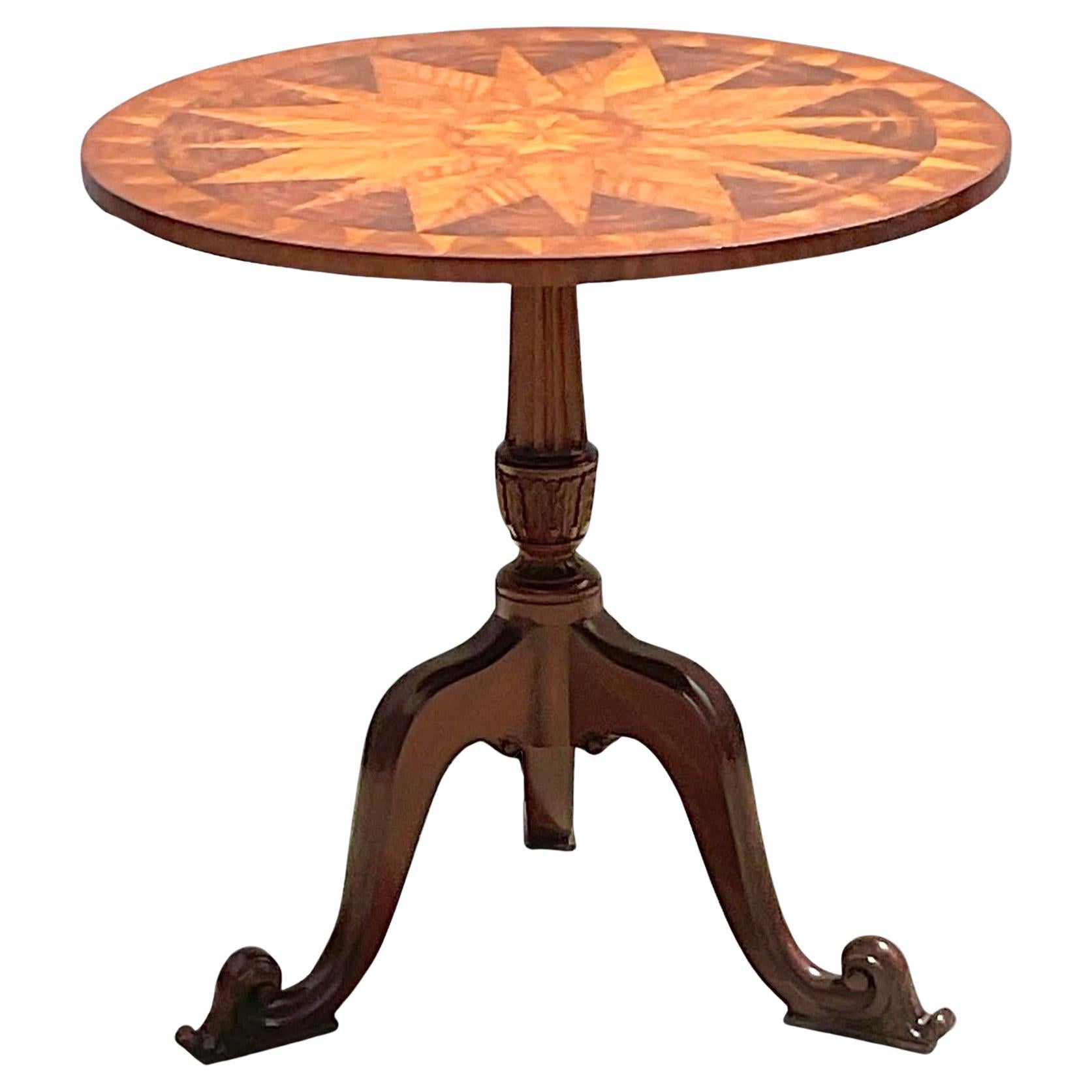 Vintage Regency Maitland Smith Side Table For Sale