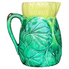 Jarra de azucena de estilo mayólica Vintage Regency