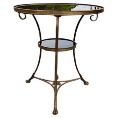 Gueridon-Tisch mit Marmorplatte im Regency-Stil