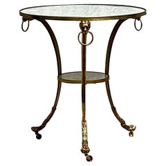 Vintage Regency Marble Top Gueridon Table