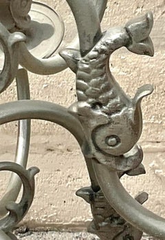 Vintage Regency Mermaid Dutch Boy Chandelier