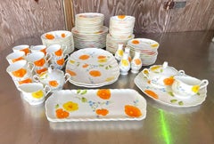 Vintage Regency Mikasa “Poppy Love” Bone China Service for Twelve- 81 Pieces