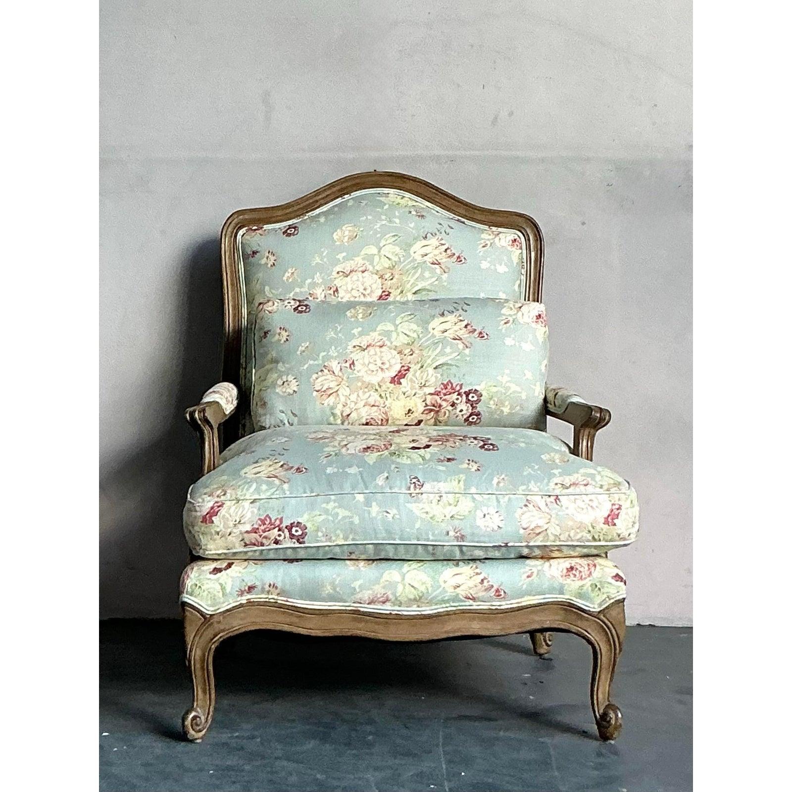 Sillas Fauteuil Vintage Regency Minton Spidell Floral - Pareja en venta 2