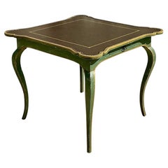 Vintage Regency Minton Spidell Nailhead Game Table