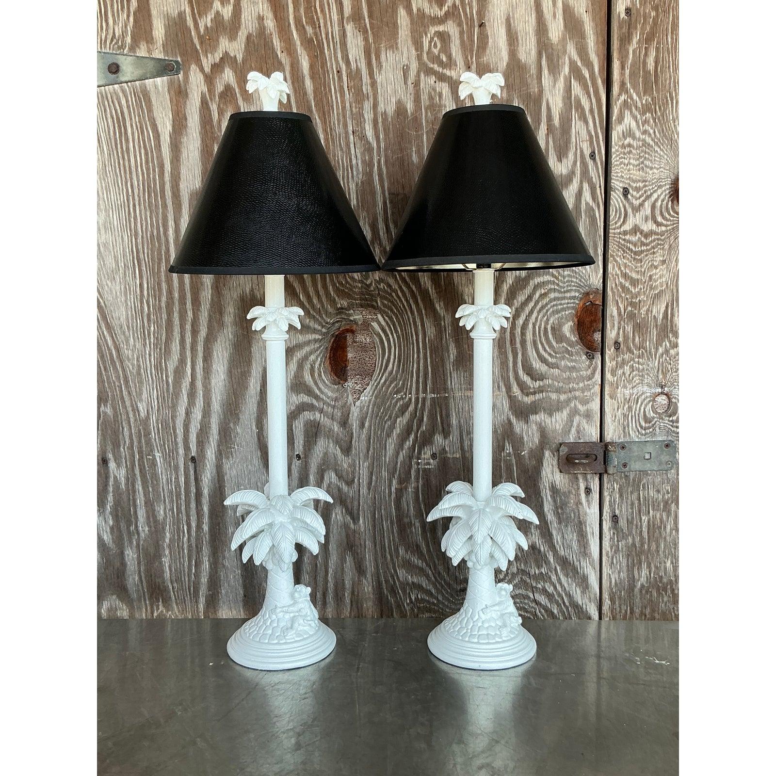 Paire de chandeliers vintage de style Régence en forme de singe en vente 2