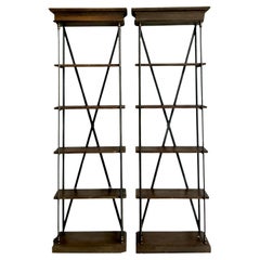 Vintage Regency Monumental Etagere - A Pair