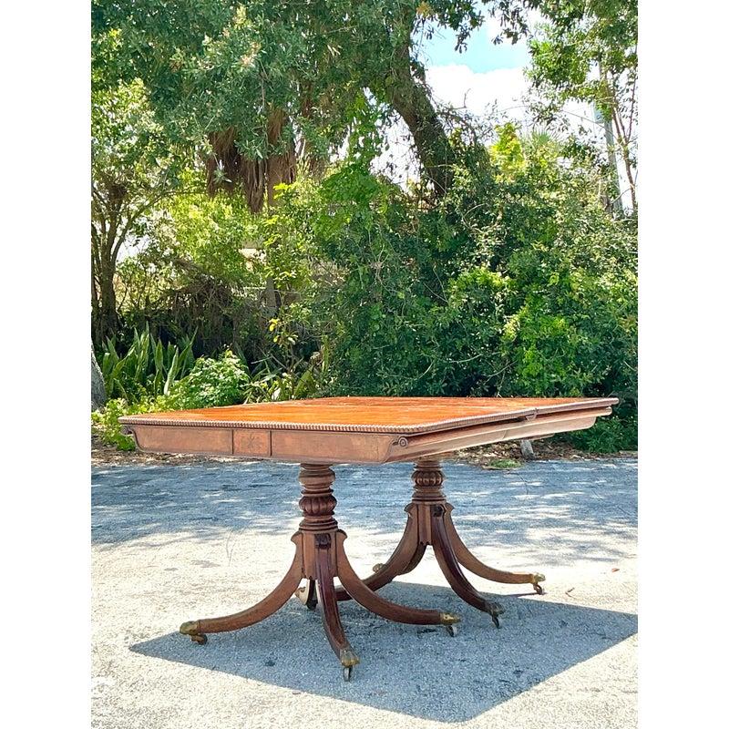 20th Century Vintage Regency Monumental Extendable Duncan Phyfe Table