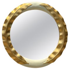 Vintage Regency Monumental Gilt Laurel Leaf Mirror