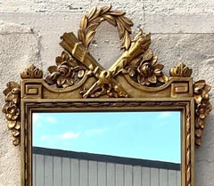 Vintage Regency Monumental Greek Key Gilt Mirror